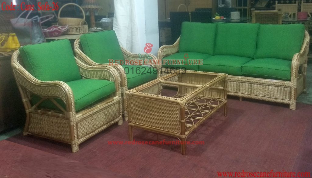 Cane sofa set 26 Red Rose Cane Furniture & Interior