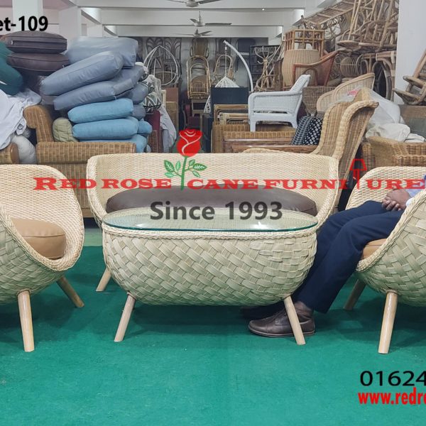 Cane stylish sofa set-109