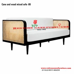 cane wooden sofa
