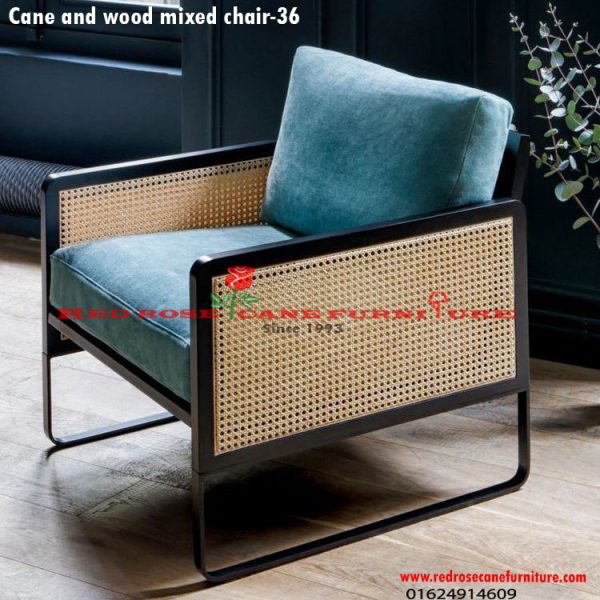 cane design wooden chair