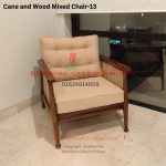 Cane and Wood Mixed Chair-13