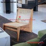 cane and wood mixed chair