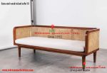 Cane and Wood Mixed Sofa-13