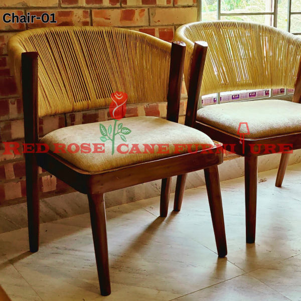 Cane and Wood Mixed Chair-01