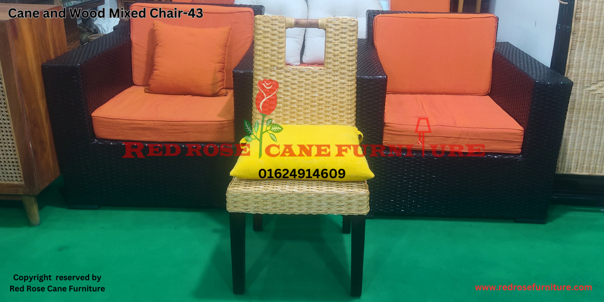 Cane and Wood Mixed Chair-43