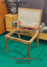 Cane and Wood Mixed Chair-46