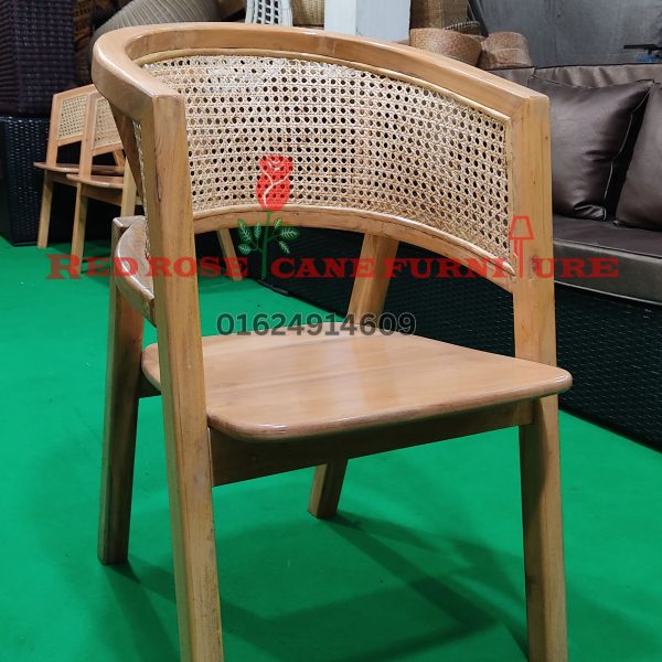 Cane and Wood Mixed Chair-53