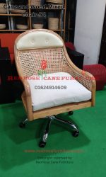 Cane and Wood Mixed Chair-54