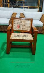 Cane and Wood Mixed Chair-57