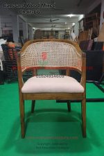 Cane and Wood Mixed Chair-66