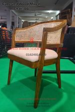 Cane and Wood Mixed Chair-66