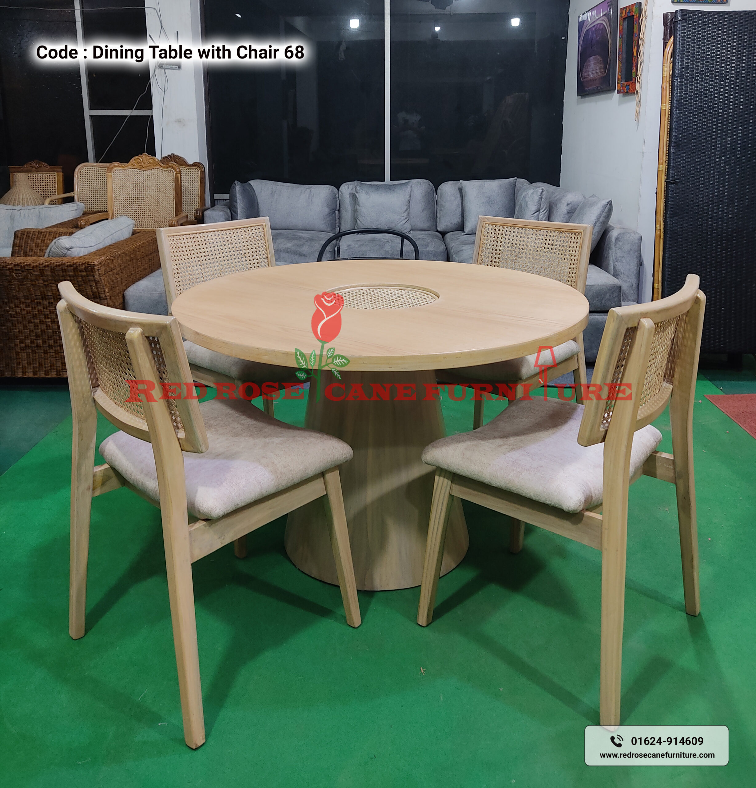 DTWC 68 DIning Table With Chair-68