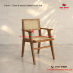 Cane and Wood Mixed Chair-64