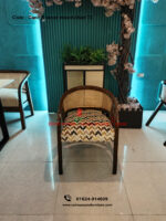 Cane and Wood Mixed Chair-72 - Image 2