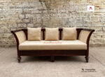 Cane and Wood Mixed Sofa-46 - Image 3