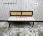 Cane and Wood Mixed Sofa-48 - Image 3