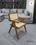 Cane and Wood Mixed Sofa-49 - Image 3