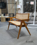 Cane and Wood Mixed Sofa-49 - Image 2