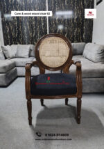 Cane and Wood Mixed Chair-02 - Image 2