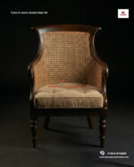 Cane and Wood Mixed Chair-04 - Image 2